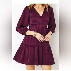 Lilly Pulitzer Amarena Cherry Deacon 3/4 Sleeve V-neck Dress Size 8 NEW NWT $198